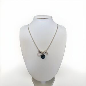 Touchstone Crystal by Swarovski Three Cheers Necklace Blue